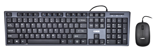 Picture of iBox IKMS606 keyboard Mouse included Home USB QWERTY UK English Black