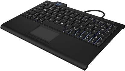 Attēls no KeySonic KSK-3210ELU (DE) keyboard USB QWERTZ German Black