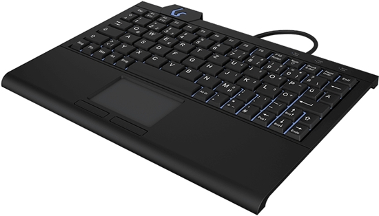 Изображение KeySonic KSK-3210ELU (DE) keyboard USB QWERTZ German Black