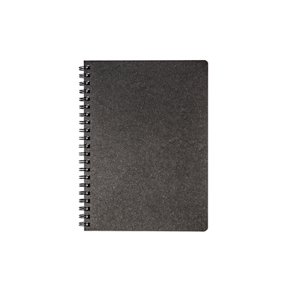 Изображение Klade - planotājs TIMER, ar spirāli, A5 formāts, 224 lapas, rūtiņu, kartona vāki, melnā krāsā
