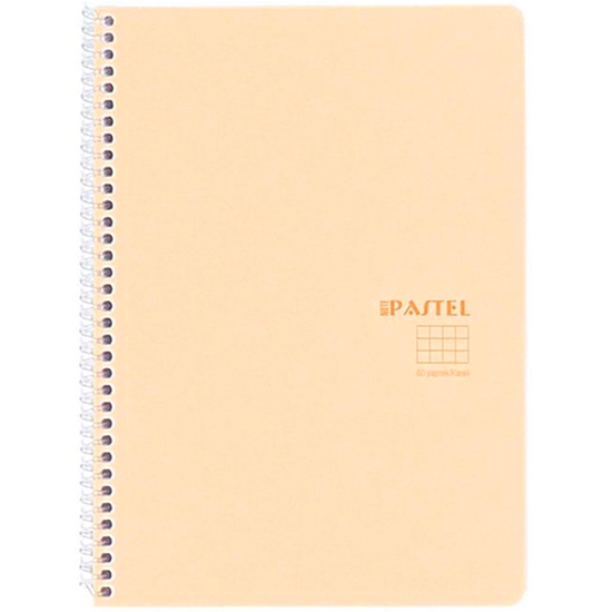Picture of Klade ar spirāli  A4 rūtiņu 60lpp Pastel Note