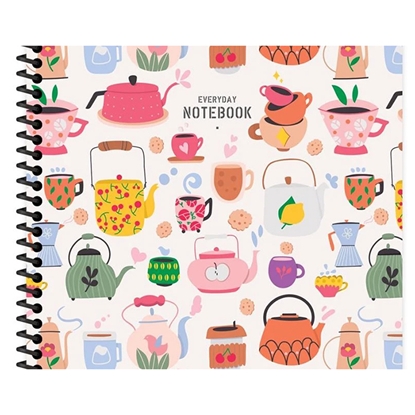 Attēls no Klade ar spirāli A4 rūtiņu 80lpp Coffee