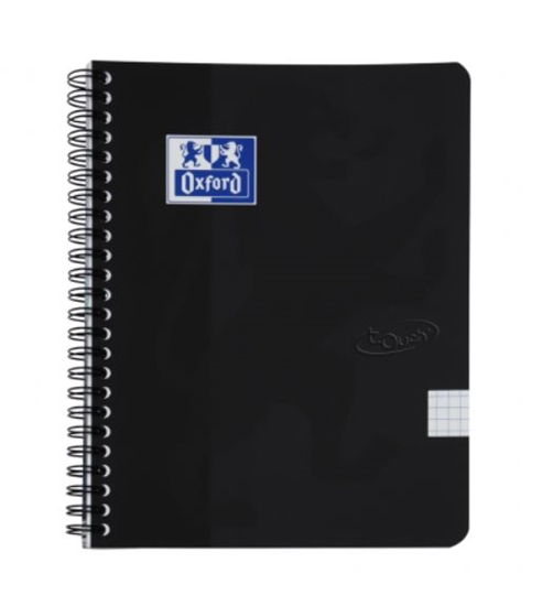 Picture of Klade ar spirāli OXFORD TOUCH, A5+, 70 lapas, melns