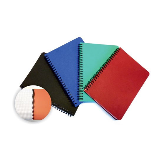 Picture of Klade ar spirāli SMLT cietos vākos, dažādās krāsās, A5, 96 lapas, rūtiņu