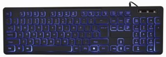 Picture of Klaviatūra Gembird 3-color Backlight Multimedia Keyboard