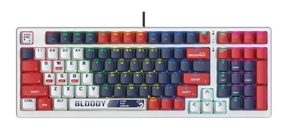 Picture of Klawiatura mechaniczna Bloody S98 USB Sports Navy (BLMS  Red Switches) 
