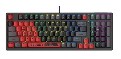 Picture of Klawiatura mechaniczna Bloody S98 USB Sports Red (BLMS Red Switches)