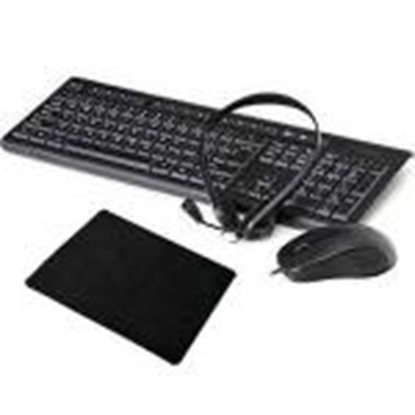 Attēls no Komplēkts 4in1 tastatūra/pele/austiņas/paliktnis Fiesta