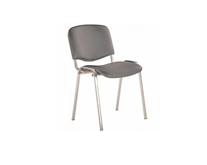 Изображение Konferenču krēsls NOWY STYL ISO Chrome pelēkās ādas imitācija