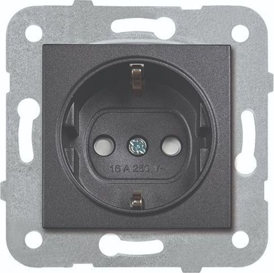 Picture of Kontaktligzda melna meh. ar bērnu aizsardzību z/a NOVELLA Viko by Panasonic