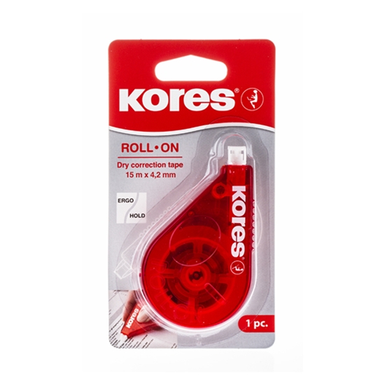 Изображение Korekcijas rolleris KORES Roll on Red, 4.2mm x 15m