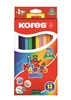 Изображение Krāsainie zīmuļi KORES KOLORES JUMBO, trīstūrveida, 12 gb.