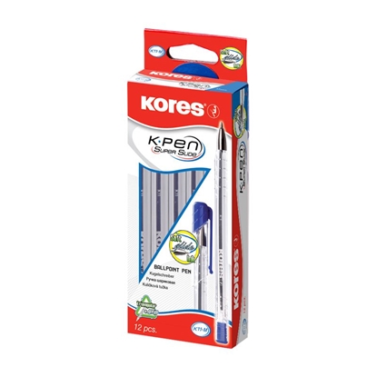 Attēls no Lodīšu pildspalva KORES SOFT GLIDE K11 M 0.7 mm zila