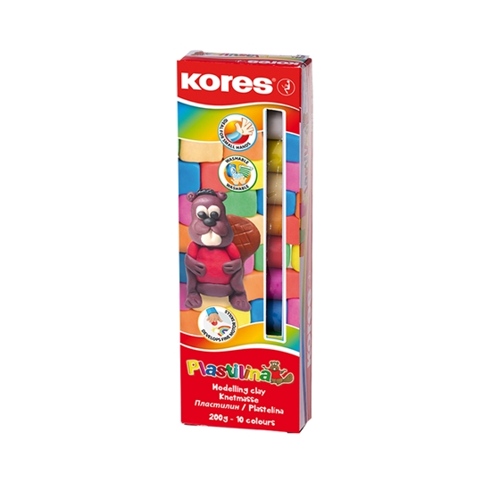 Picture of Plastilīns KORES, 10 krāsas