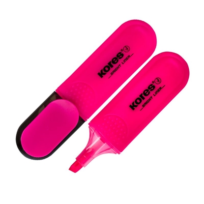 Attēls no Teksta marķieris KORES BRIGHT LINER rozā