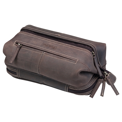 Attēls no Kosmētikas maks PIERRE Crazy Horse ādas, brūna krāsa