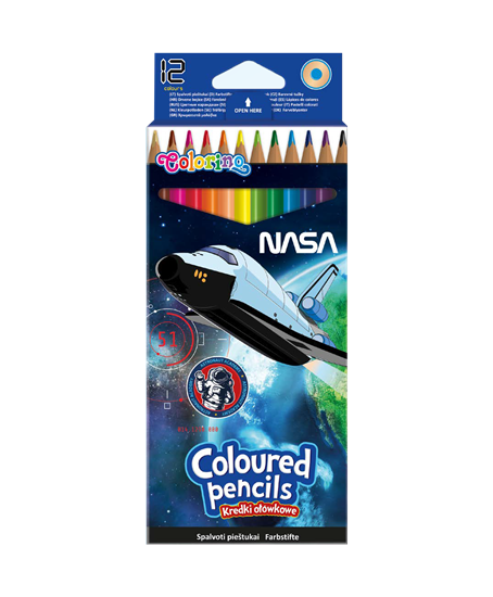 Picture of Krāsaini zīmuļi 12 krāsās trīsstūrveida korpusā