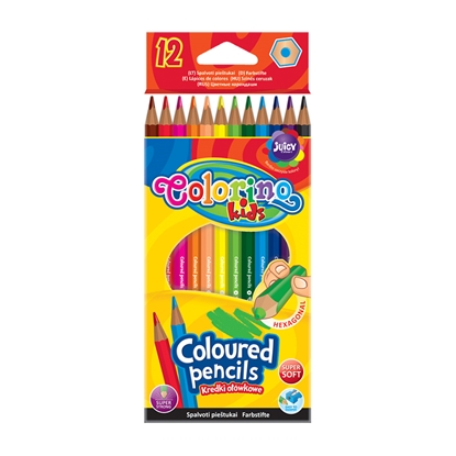 Attēls no Krāsainie zīmuļi COLORINO KIDS 12 krāsas