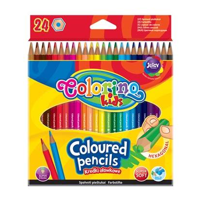 Изображение Krāsainie zīmuļi COLORINO KIDS 24 krāsas