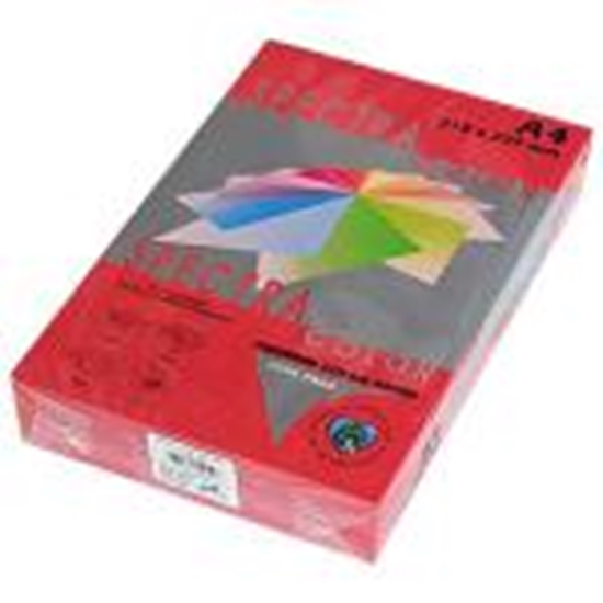 Picture of Krāsains papīrs A4 160g 250lap Red IT 250 Spectra