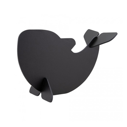 Изображение Krīta tāfele SECURIT Sihouette 3D, vaļa formā, melna krāsa