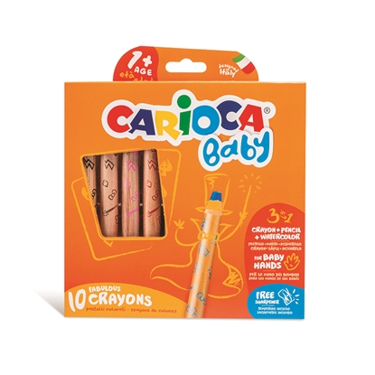 Attēls no Krītiņi bērniem CARIOCA BABY 3 in 1, 10 zīmuļi