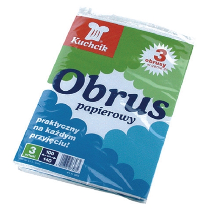 Picture of Papīra galdauts KUCHCIK,140 x 100 cm, balta krāsa, 3 galdauti