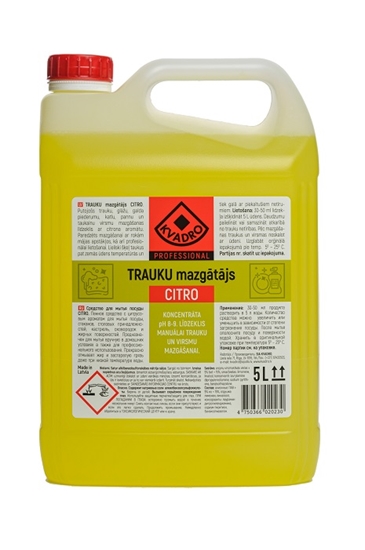 Picture of KVADRO Trauku mazgāšanas līdzeklis CITRO, 5l