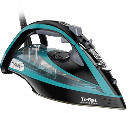 Picture of TEFAL | Ultimate Pure FV9844E0 | Steam Iron | 3200 W | Water tank capacity 350 ml | Continuous steam 60 g/min | Steam boost performance 250 g/min | Blue/Black