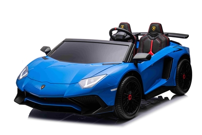 Picture of Lamborghini Aventador SV elektromobilis, mėlynos spalvos