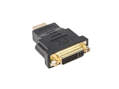 Attēls no Lanberg AD-0014-BK cable gender changer HDMI DVI-D (F) (24 + 5) Black