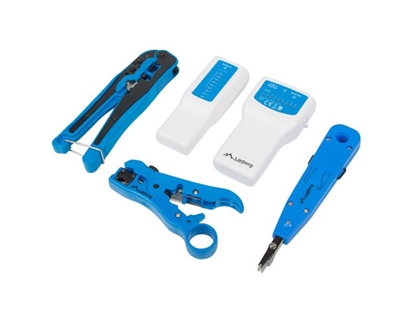 Picture of Lanberg NT-0302 cable crimper Tool set Multicolour