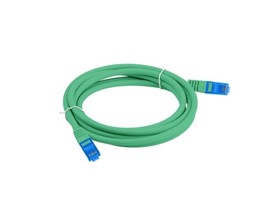 Picture of LANBERG PATCHCORD S/FTP CAT.6A 1M GREEN LSZH