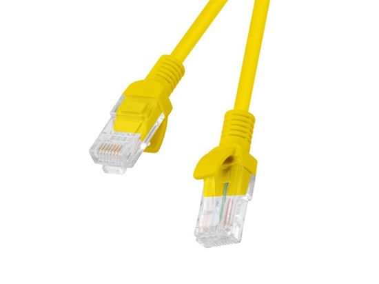 Изображение Lanberg PCU5-10CC-0200-Y networking cable Yellow 2 m Cat5e U/UTP (UTP)