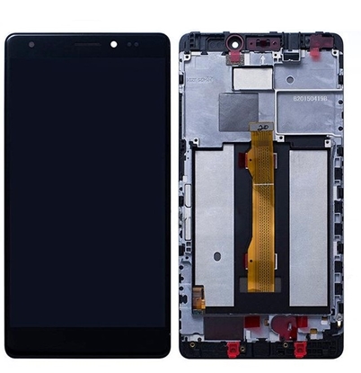 Изображение LCD ekrāns ar skarienjutigu ekranu ar rāmi priekš Huawei Mate S Black