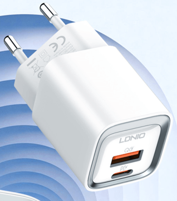 Attēls no LDNIO A2318C Wall Charger 20W + USB-C to C Cable