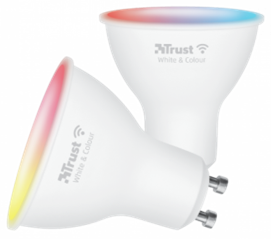 Изображение LED spuldze Trust WiFi LED Spot GU10 White & Colour (Duo-pack)