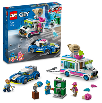 Attēls no LEGO City 60314 Ice Cream Truck Police Chase Constructor