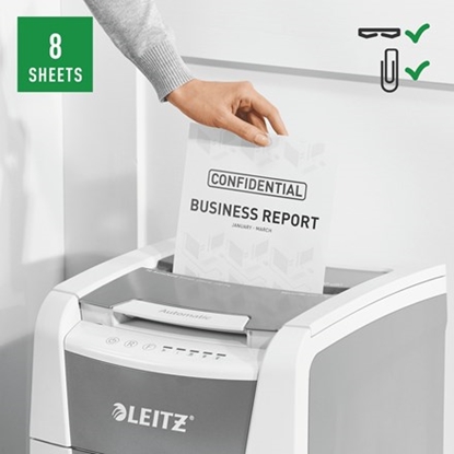Attēls no Leitz IQ Autofeed Small Office 100 Automatic Paper Shredder P4