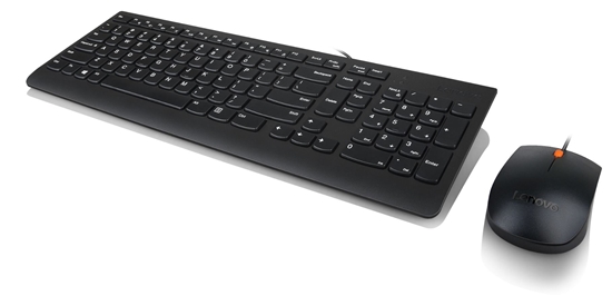 Изображение Lenovo 300 keyboard Mouse included USB QWERTY English Black