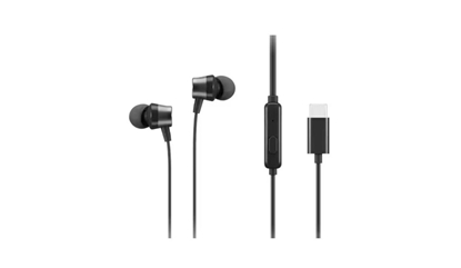Изображение Lenovo 4XD1J77351 headphones/headset Wired In-ear Office/Call center USB Type-C Black