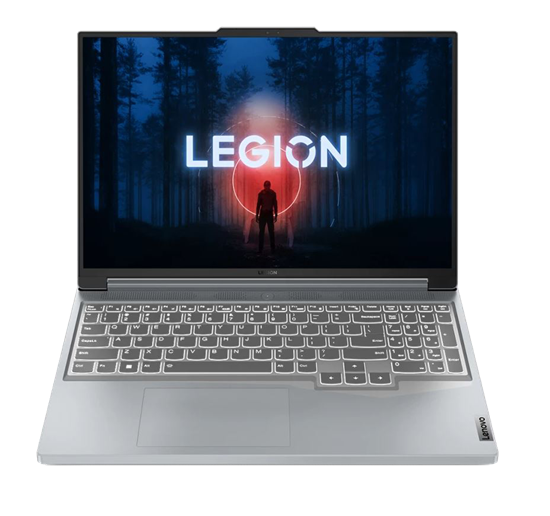 Picture of Lenovo Legion Slim 5 Laptop 40.6 cm (16") WQXGA AMD Ryzen™ 7 7840HS 16 GB DDR5-SDRAM 512 GB SSD NVIDIA GeForce RTX 4070 Wi-Fi 6E (802.11ax) NoOS Grey