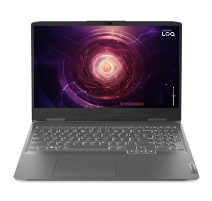 Attēls no Lenovo LOQ 15APH8 Laptop 39.6 cm (15.6") Full HD AMD Ryzen™ 5 7640HS 16 GB DDR5-SDRAM 512 GB SSD NVIDIA GeForce RTX 4060 Wi-Fi 6 (802.11ax) NoOS Grey