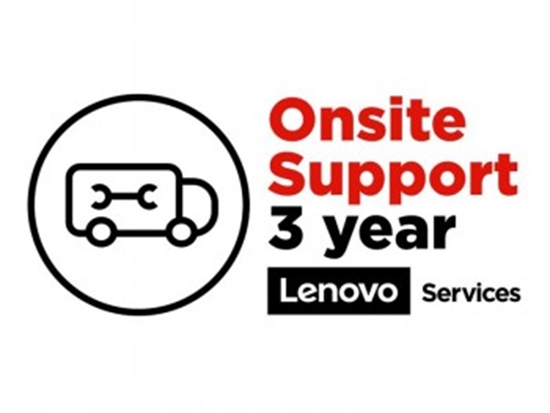 Picture of Lenovo Onsite Upgrade, Extended service agreement, parts and labour, 3 years, on-site, response time: NBD, for ThinkStation P320 30C1, 30C2