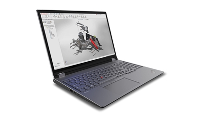 Picture of Lenovo ThinkPad P16 Mobile workstation 40.6 cm (16") WQXGA Intel® Core™ i7 i7-13850HX 32 GB DDR5-SDRAM 1 TB SSD NVIDIA RTX 3500 Wi-Fi 6E (802.11ax) Windows 11 Pro Grey, Black