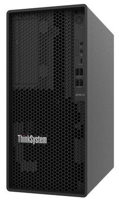 Attēls no Lenovo ThinkSystem ST50 V2 server 1.92 TB Tower Intel Xeon E E-2324G 3.1 GHz 16 GB DDR4-SDRAM 500 W