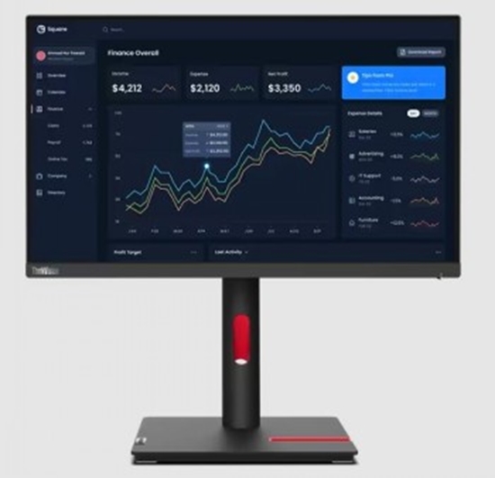 Изображение Lenovo ThinkVision T22i-30 LED display 54.6 cm (21.5") 1920 x 1080 pixels Full HD Black