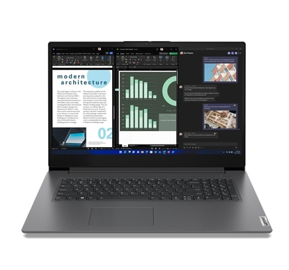 Изображение Lenovo V V17 Laptop 43.9 cm (17.3") Full HD Intel® Core™ i5 i5-1335U 8 GB DDR4-SDRAM 512 GB SSD Wi-Fi 6 (802.11ax) Windows 11 Pro Grey