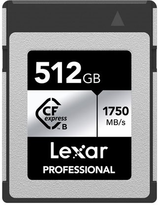 Picture of Lexar memory card CFexpress Type B 512GB Professional Silver