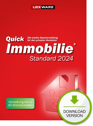 Изображение Lexware QuickImmobilie Standard 2024 Rent management 1 license(s)
